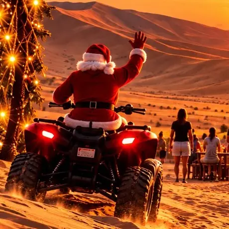 Santa on a Quad